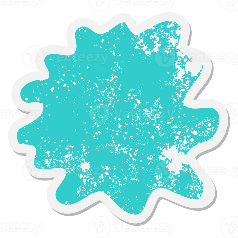expressive shape blob grunge sticker png