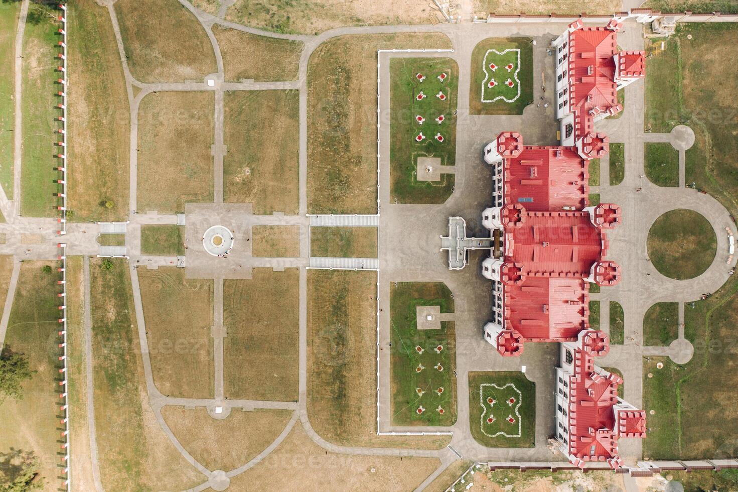 Summer Kossovsky Castle in Belarus.Puslovsky Palace photo