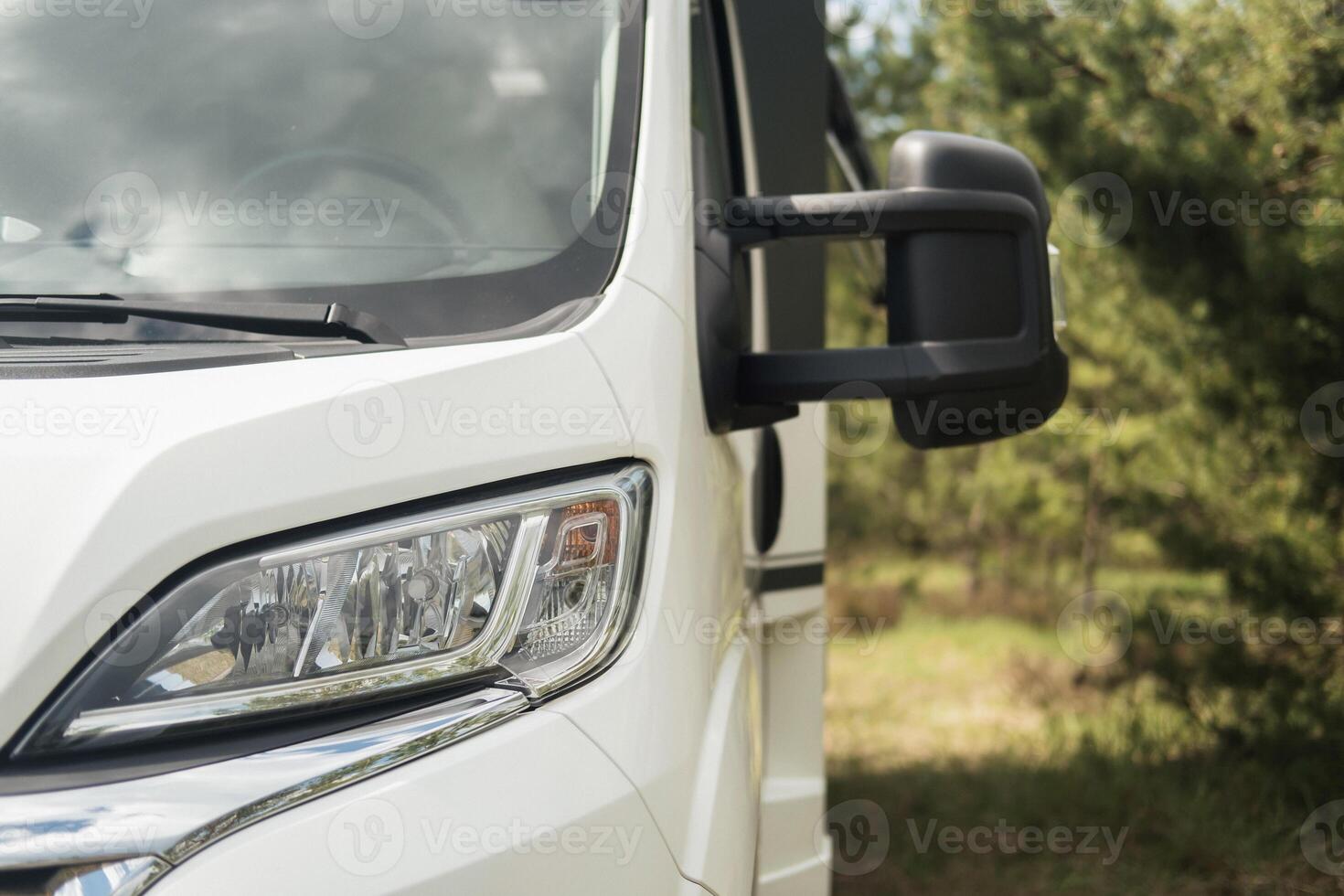 a vacation trip in a motorhome, a rest in a van photo