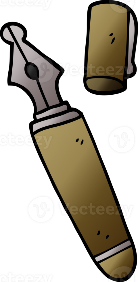 cartoon doodle fountain pen png