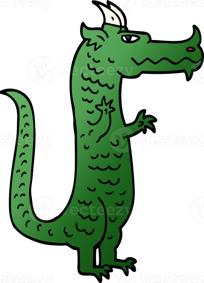 cartoon doodle magical dragon png