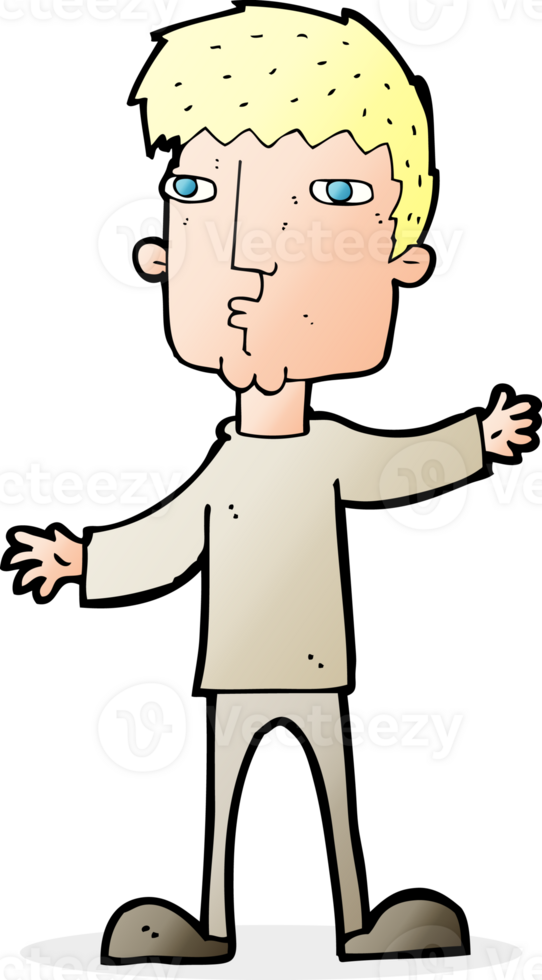 cartoon curious man png