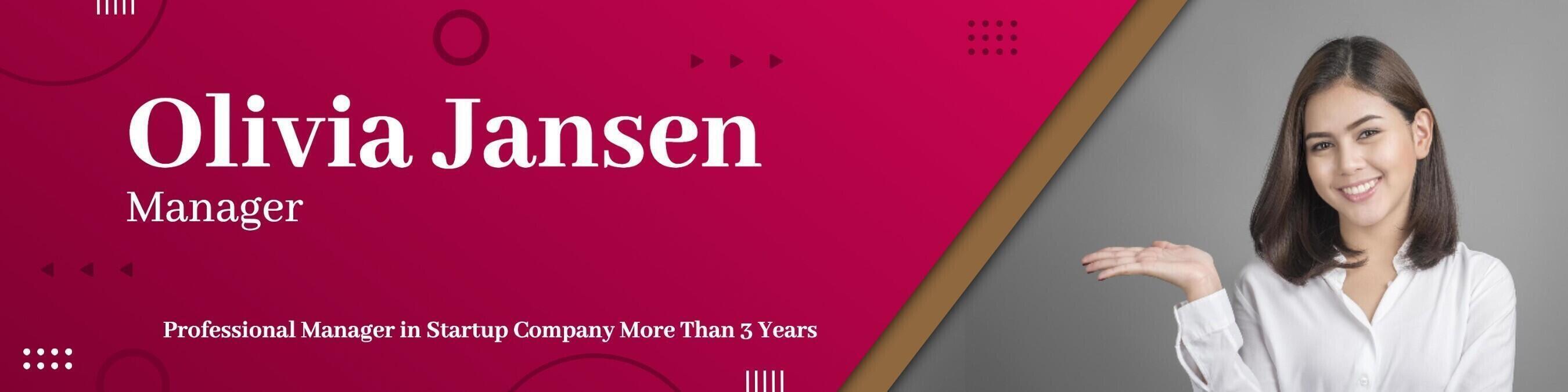 Pink dan Grey Modern LinkedIn Banner for Professional Employee template