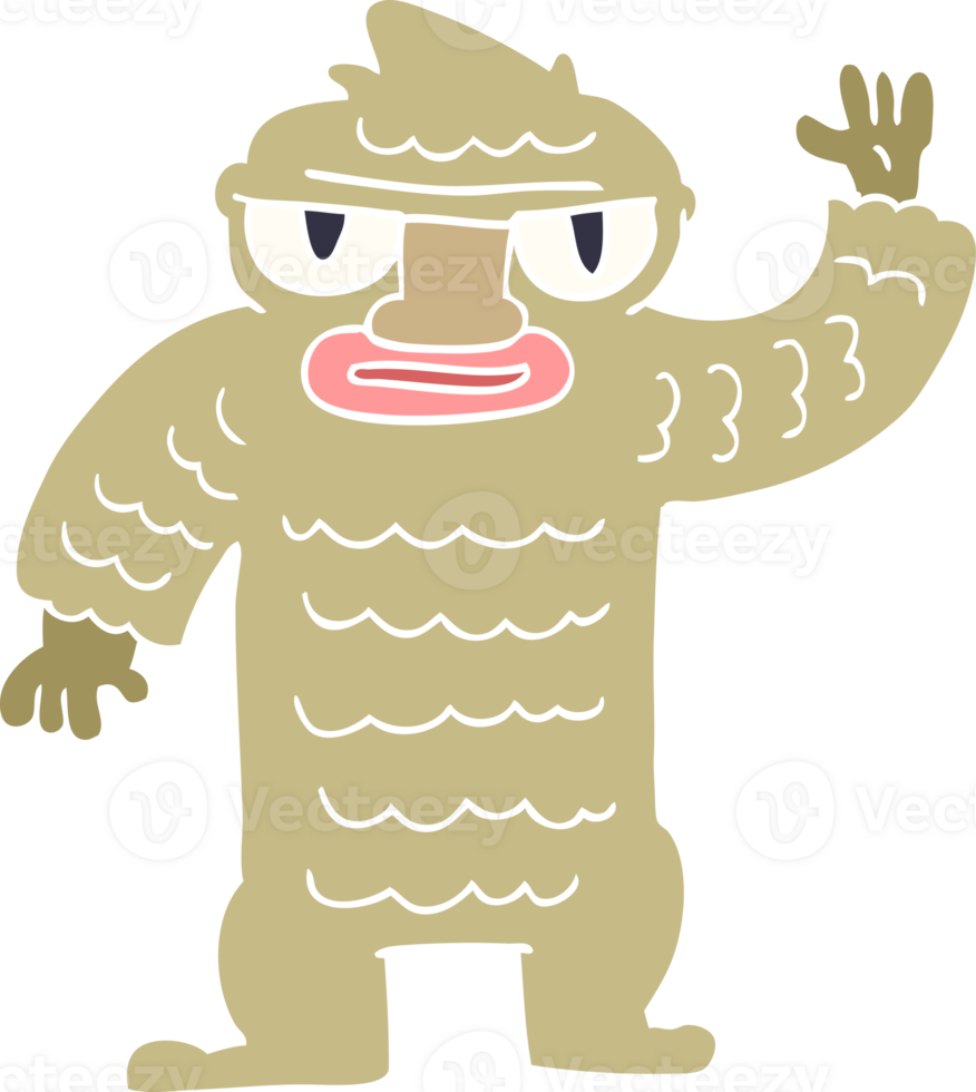 cartoon doodle big yeti png