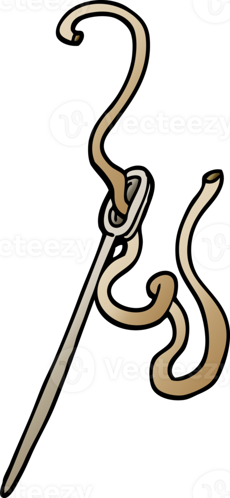 png gradient illustration cartoon needle and thread