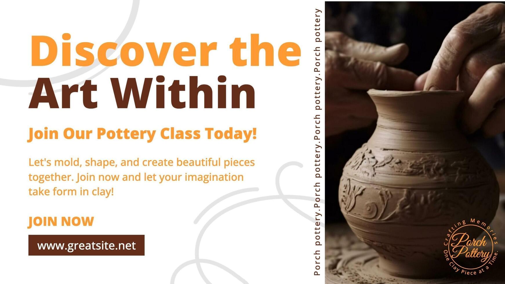 Pottery Class X/Twitter post template