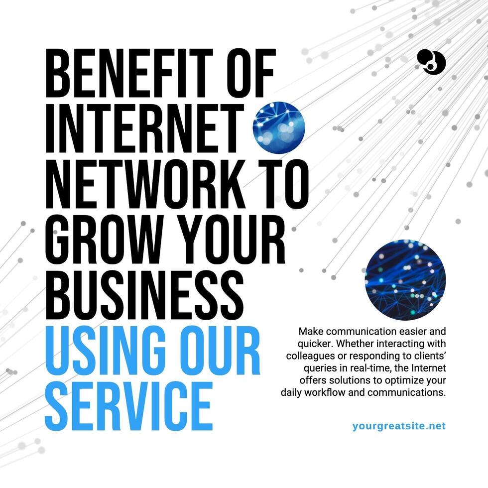 Internet Network Technology LinkedIn Post template