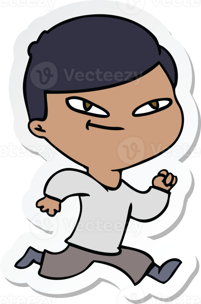sticker of a cartoon boy png