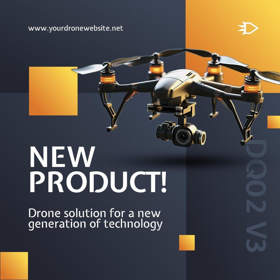 Drone Business Technology LinkedIn Post template