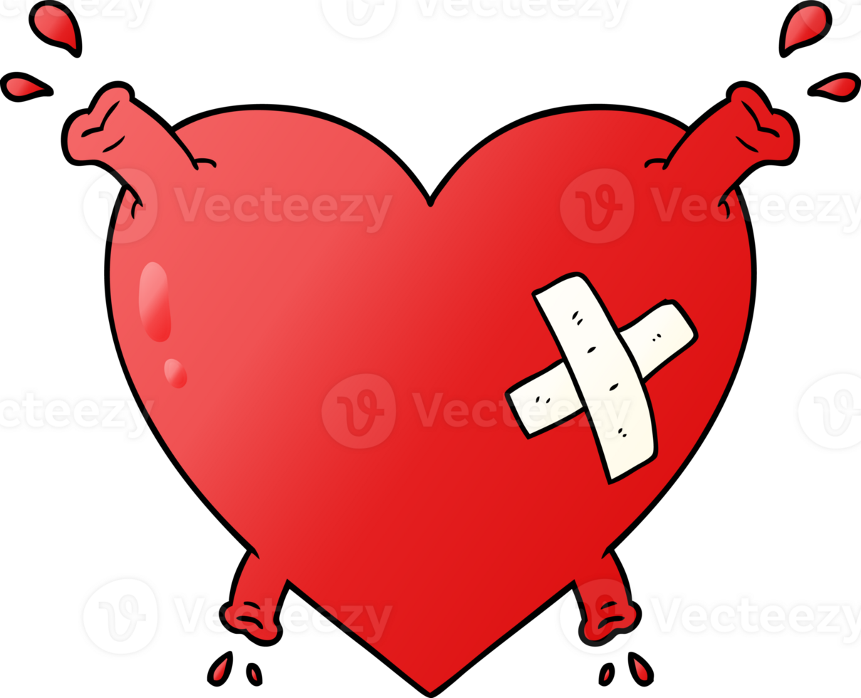 cartoon heart squirting blood png