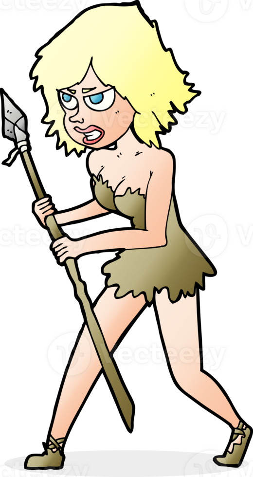 cartoon cave girl png