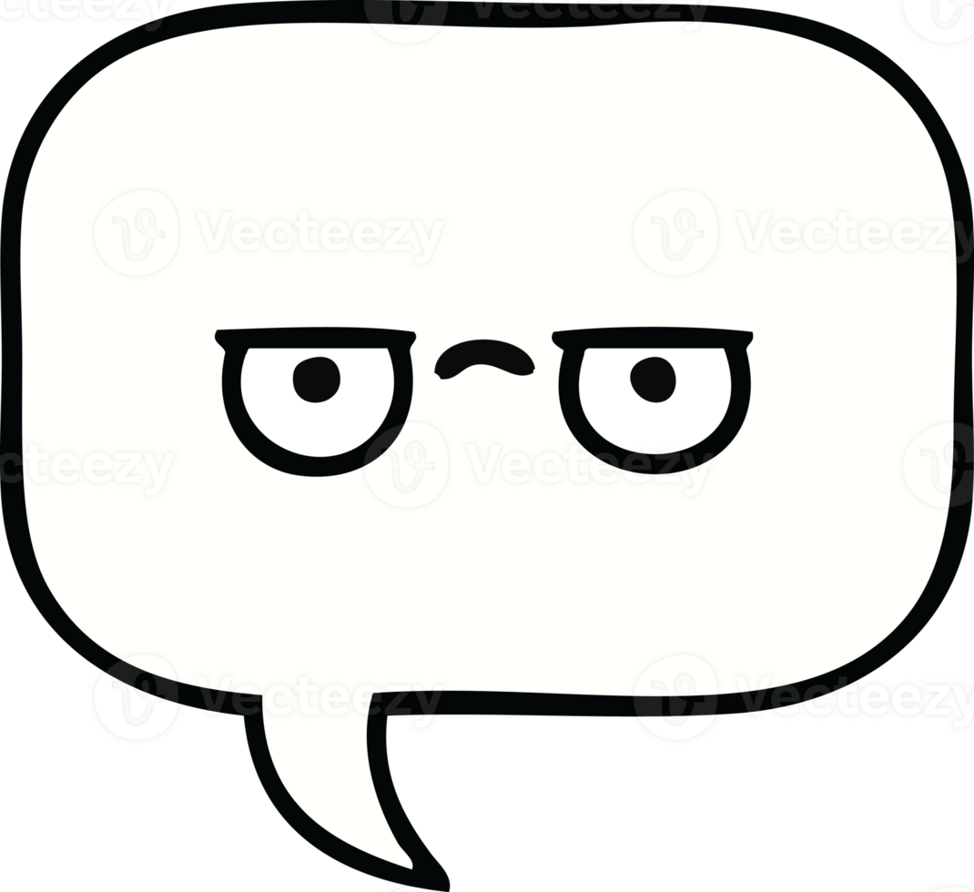 cute cartoon speech bubble png