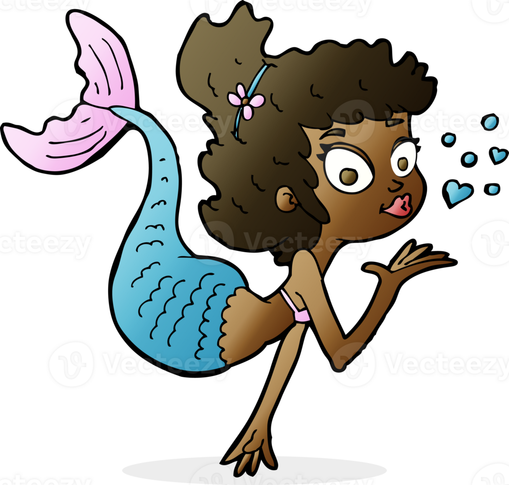 cartoon pretty mermaid png