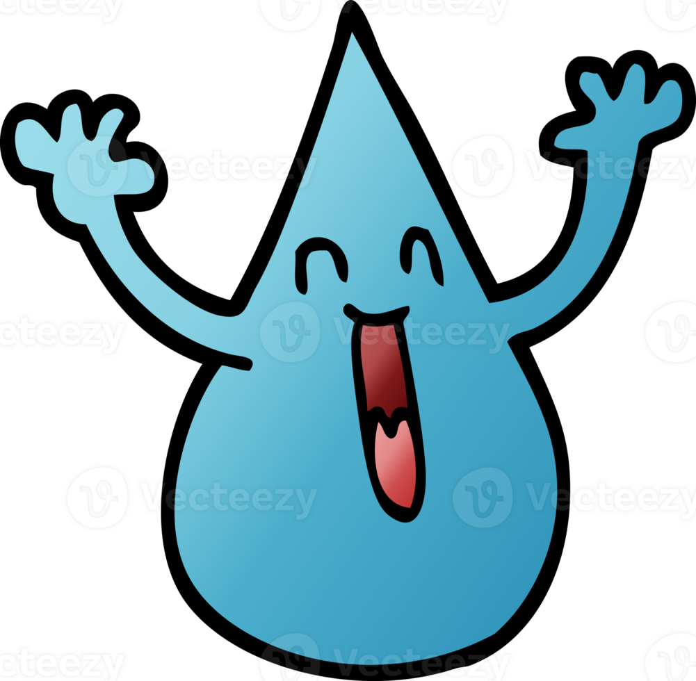 cartoon doodle rain drop 39921691 PNG