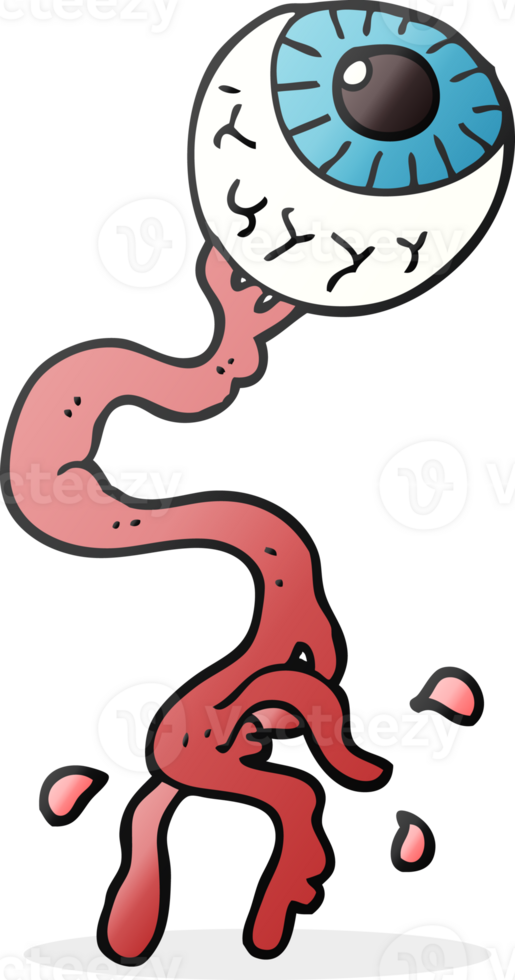 cartoon gross eyeball png