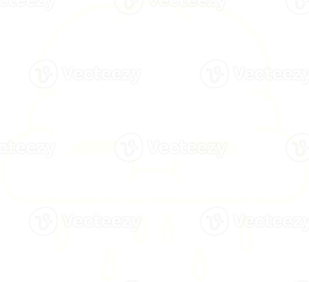 Rain Cloud Chalk Drawing png