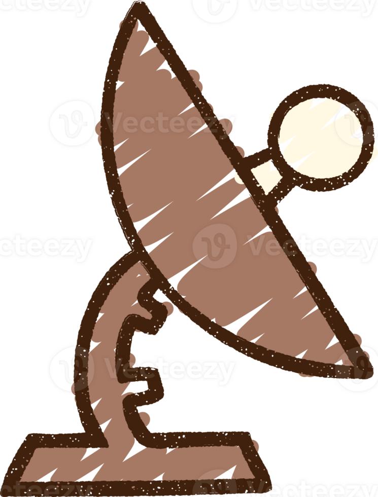 Radar Dish Chalk Drawing png