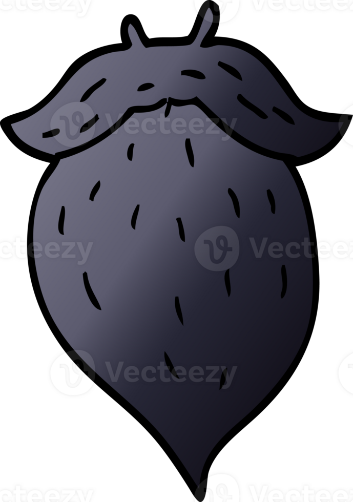 cartoon doodle fake beard png