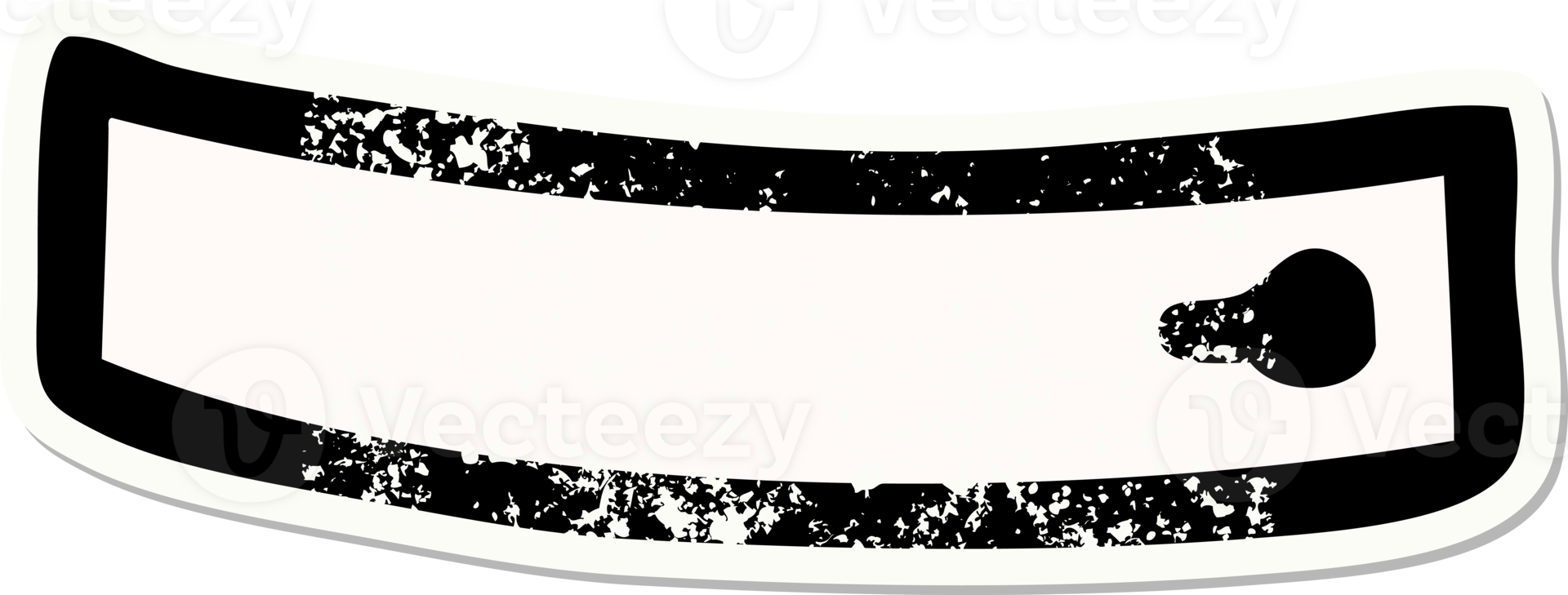 traditional distressed sticker tattoo of a shirt cuff png