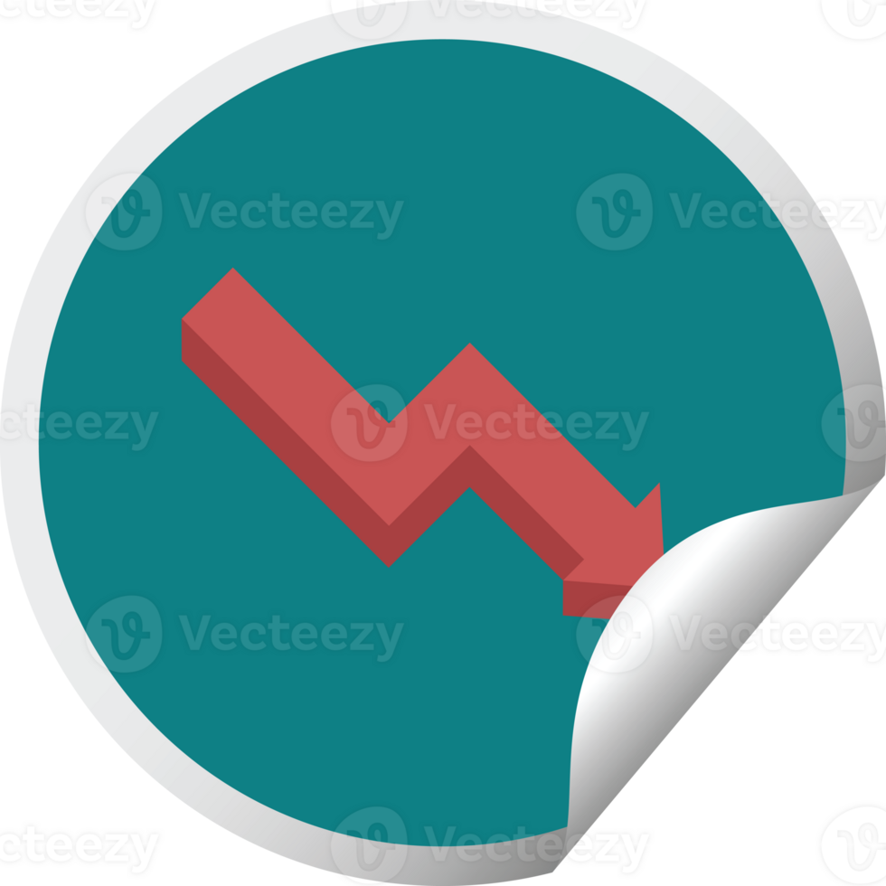 performance arrow graphic circular sticker png