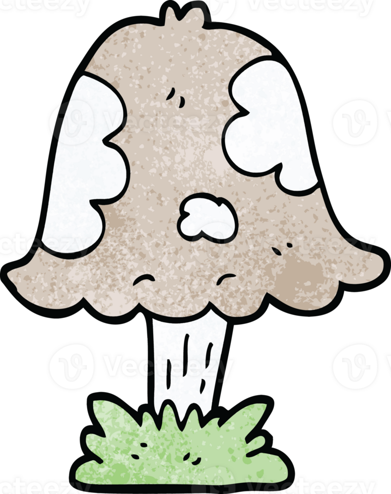 cartoon doodle mushroom png