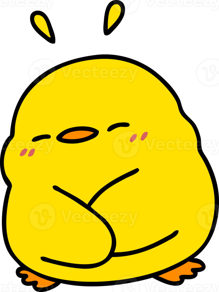 cartoon of a cute baby bird png