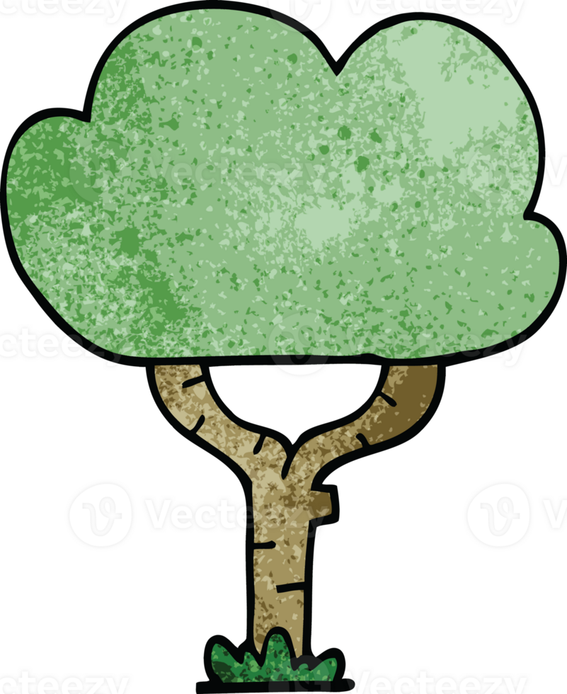 cartoon doodle tree png