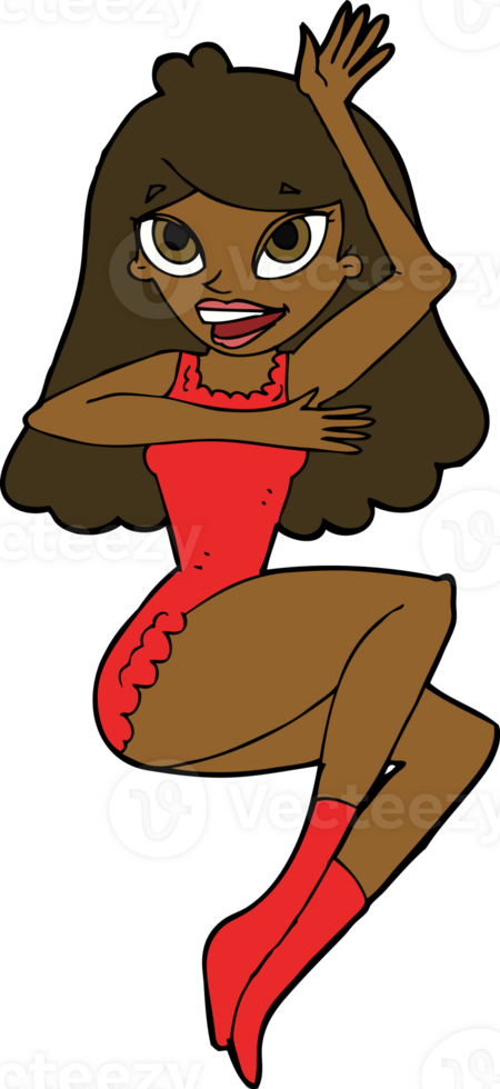 mulher de desenho animado em lingerie png