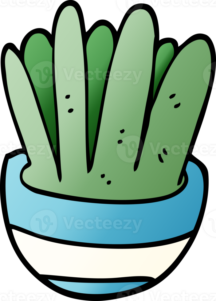 cartoon doodle house plant png