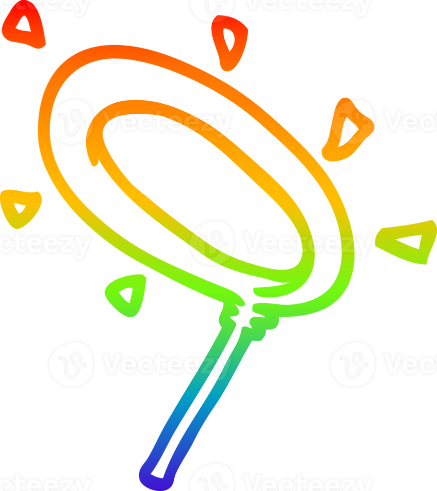 arcobaleno pendenza linea disegno di un' cartone animato angelo alone png