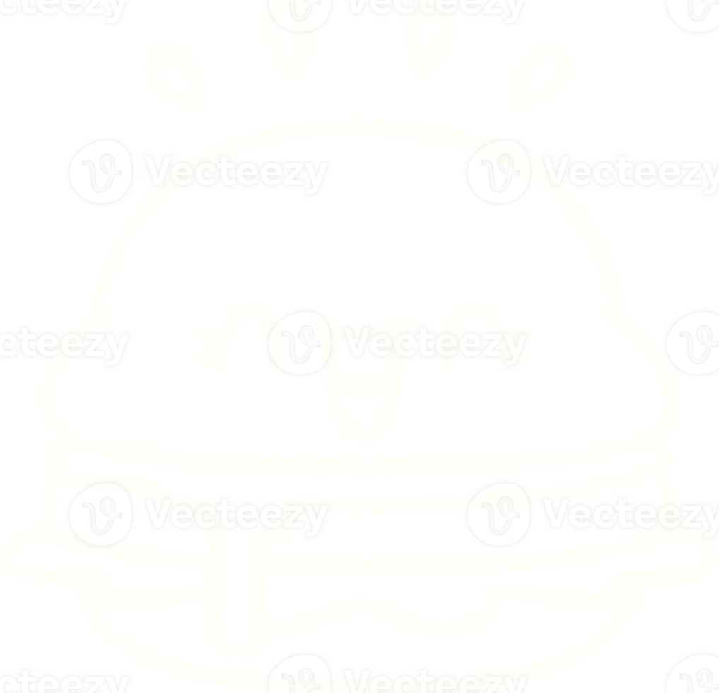 Happy Burger Chalk Drawing png