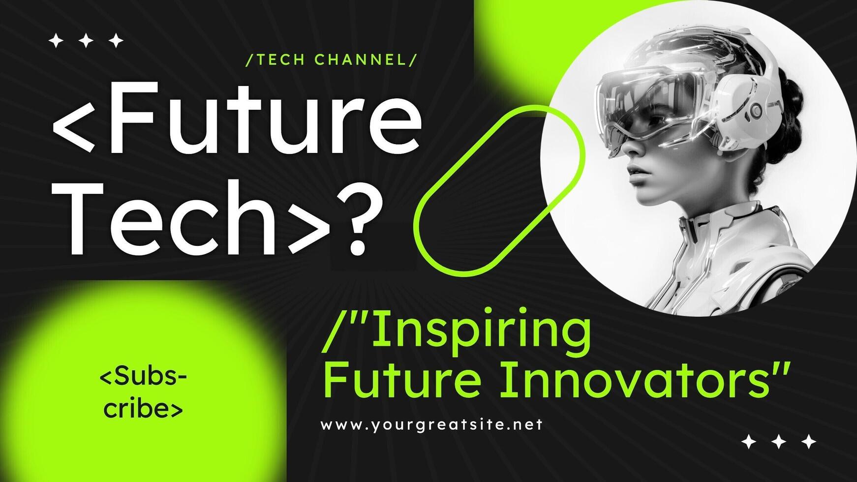 Future Technology Youtube Banner template