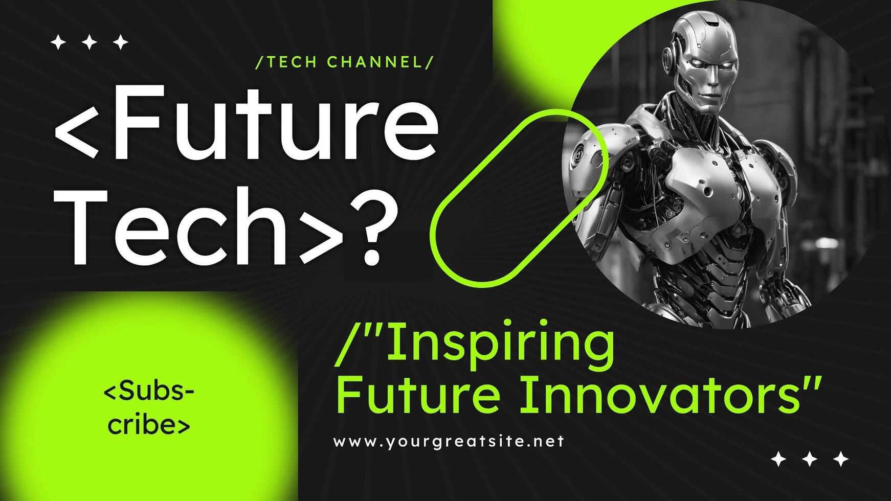 Future Technology Youtube Banner template