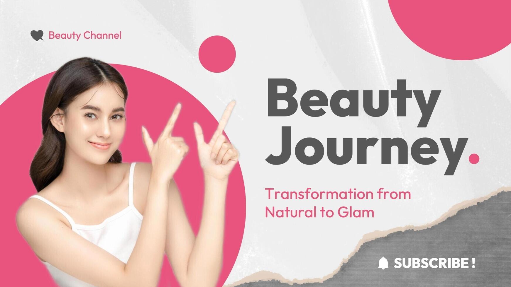 Beauty Journey Youtube Thumbnail template