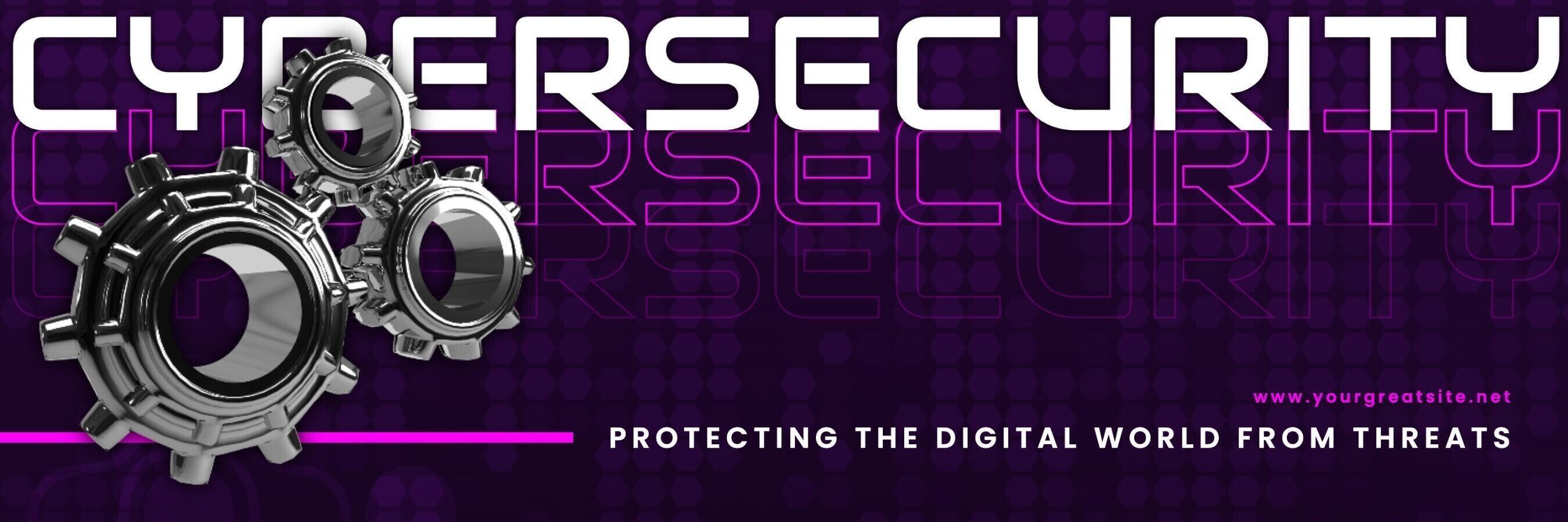 Cybersecurity Twitter Banner template