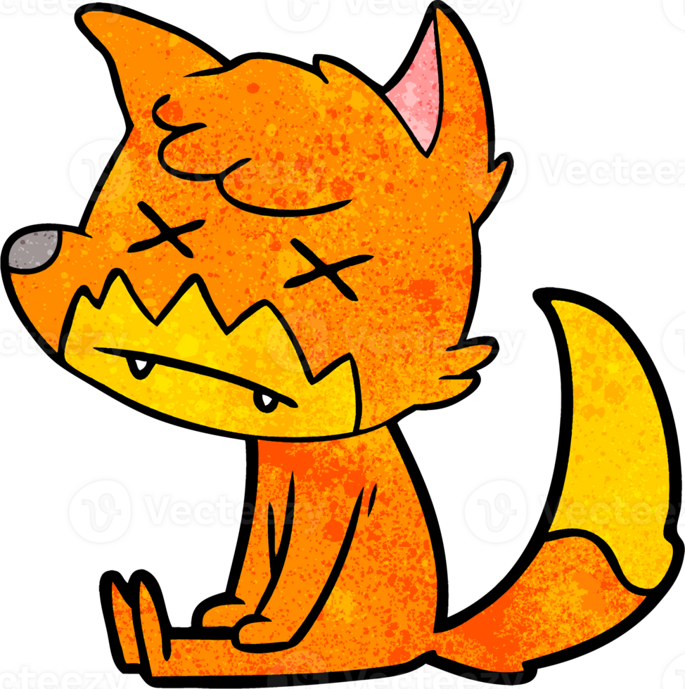 cartoon dead fox png