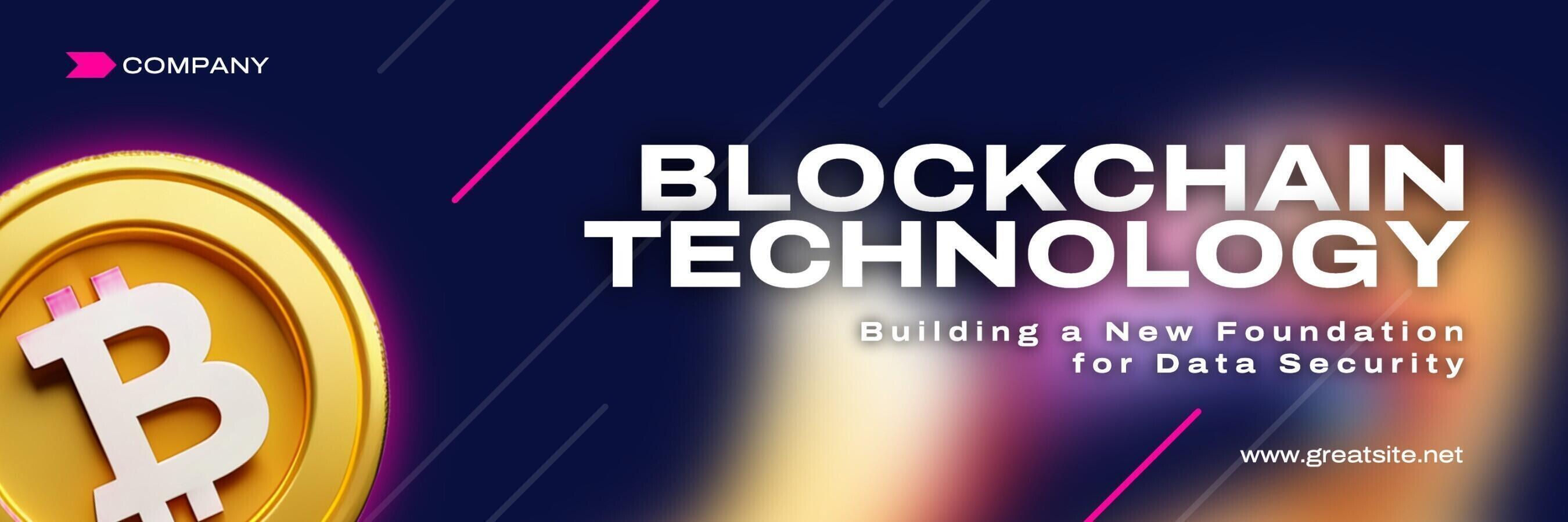Blockchain Technology Twitter Banner template