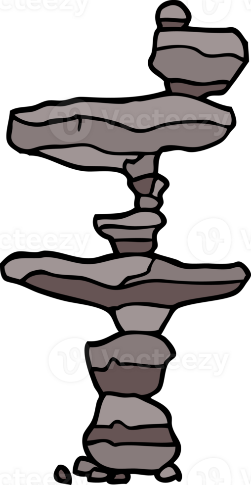cartoon doodle boulders png