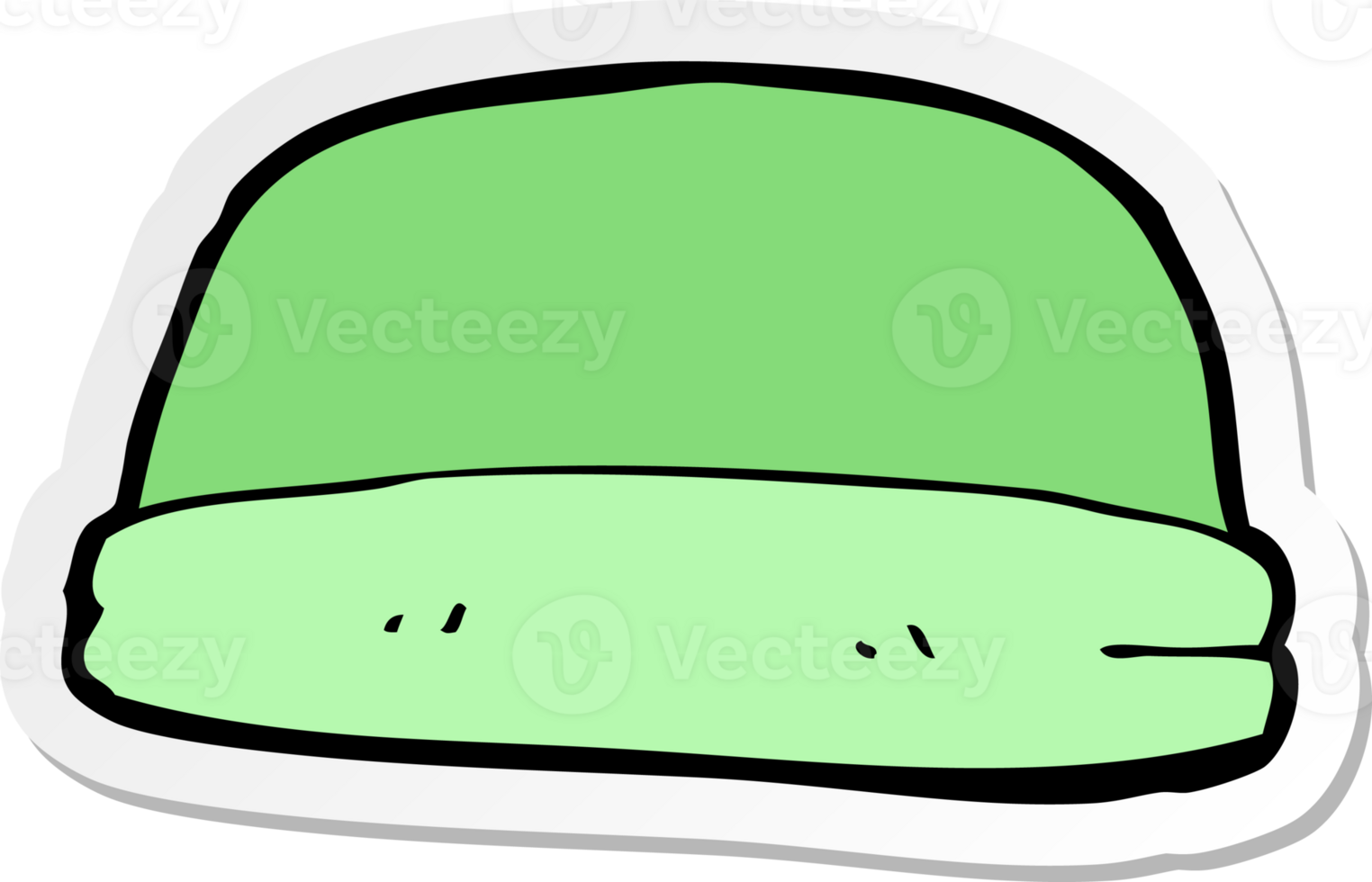 sticker of a cartoon hat png