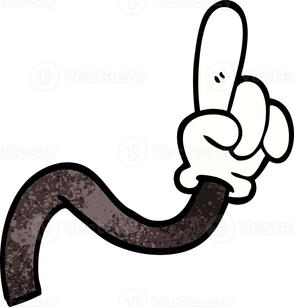 cartoon doodle of a hand gesture png