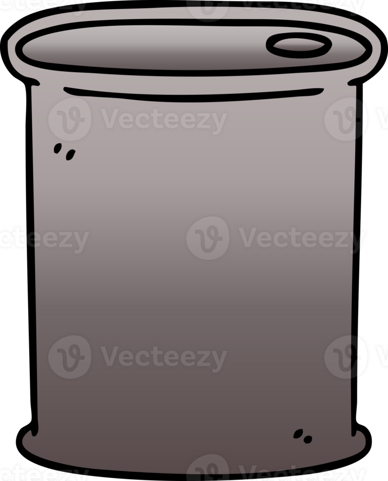 quirky gradient shaded cartoon barrel png