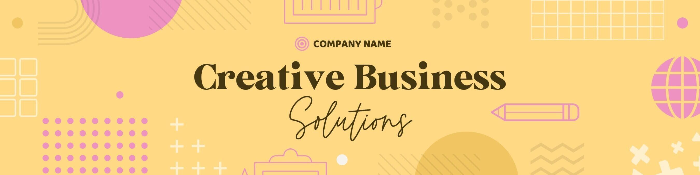 Creative Business Linkedin Banner template