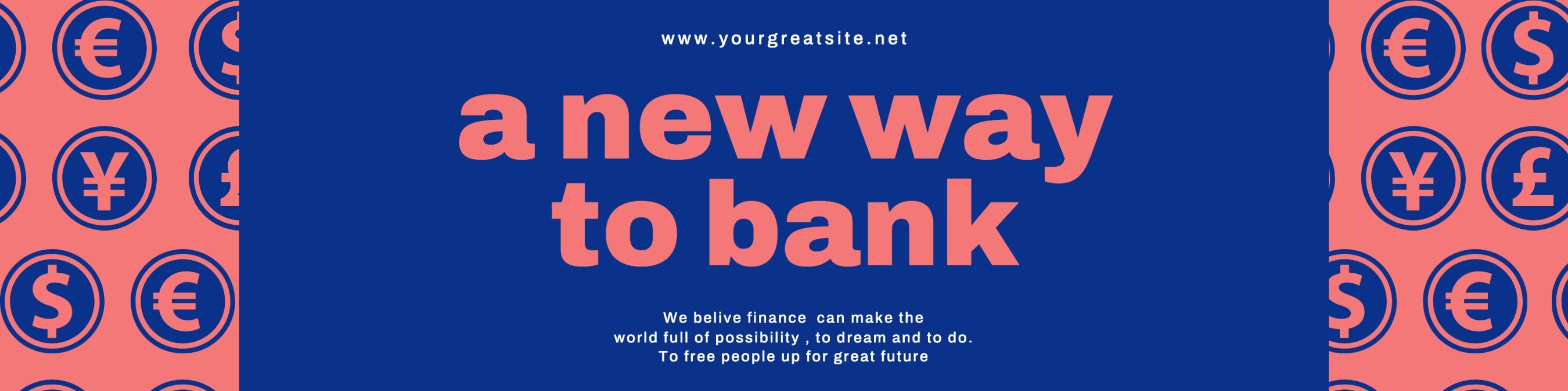 digital bank finance linkedin banner for social media 39926536 Template