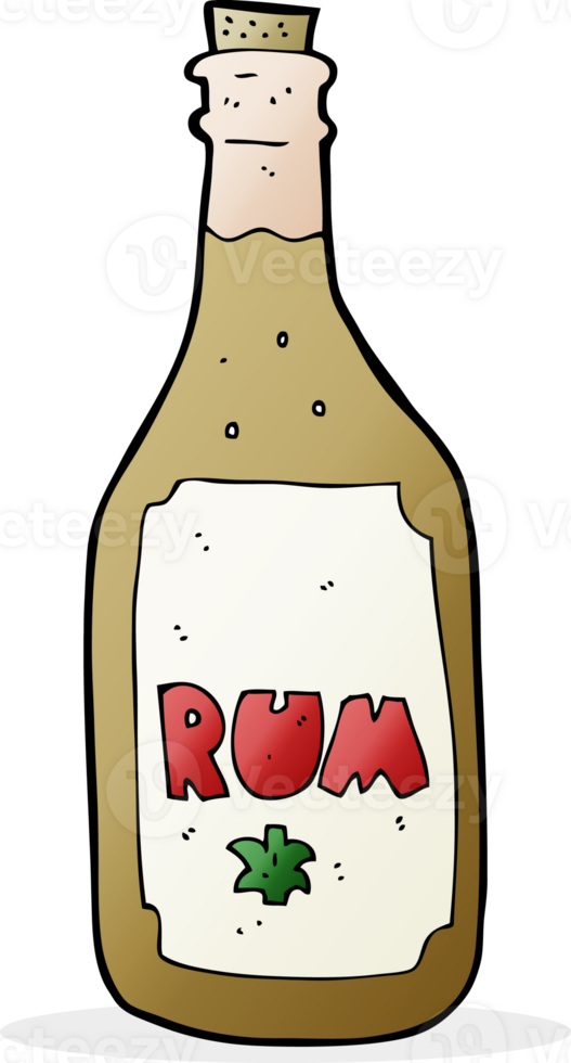 cartoon rum bottle png