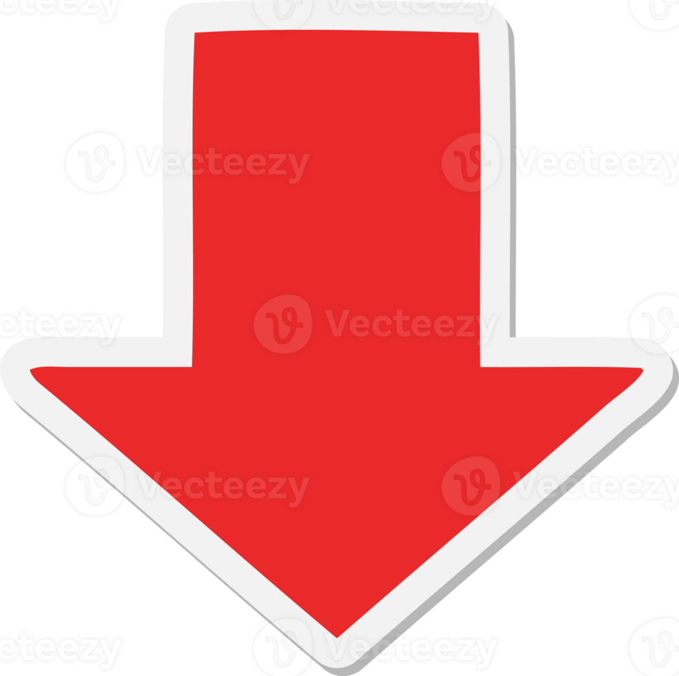 pointing arrow cartoon sticker png