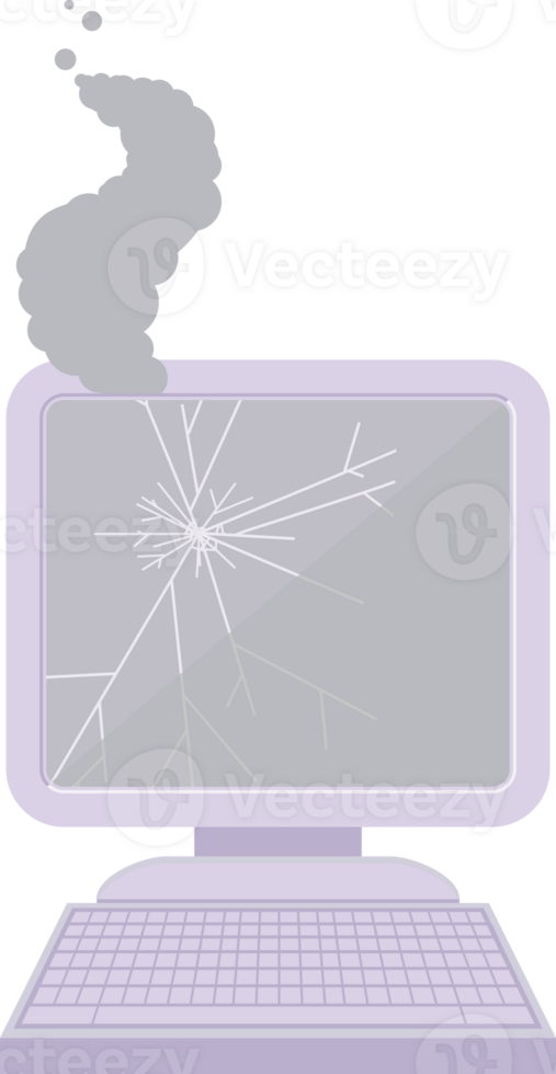 broken computer graphic icon png
