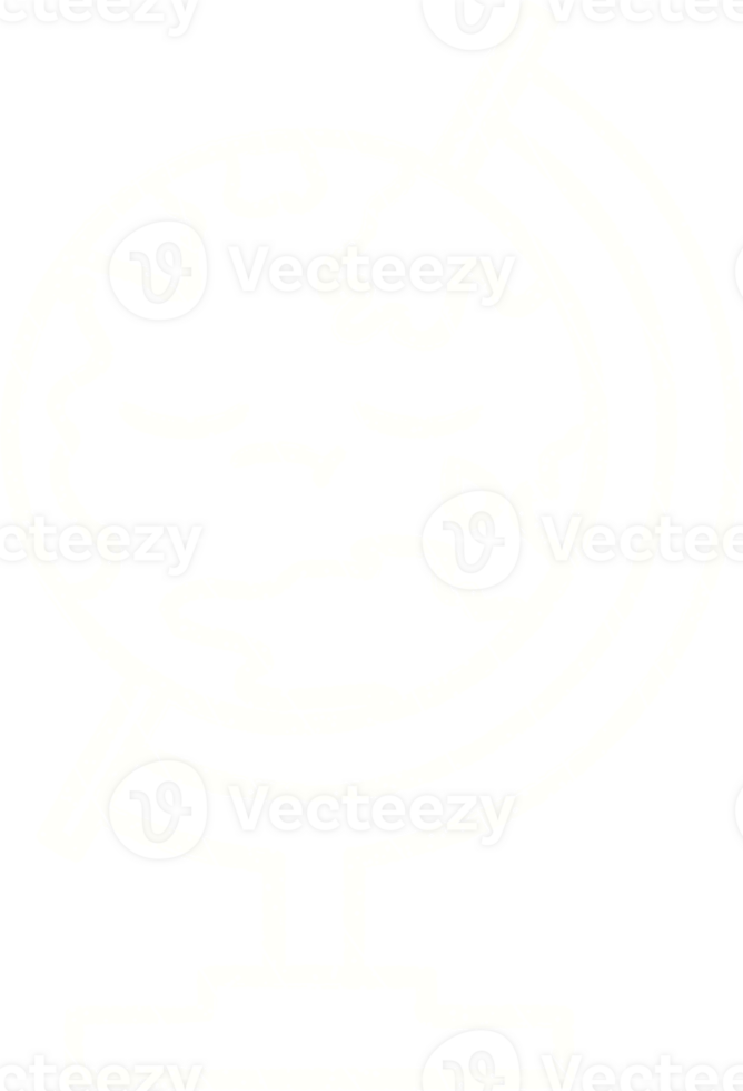 Globe Map Chalk Drawing png