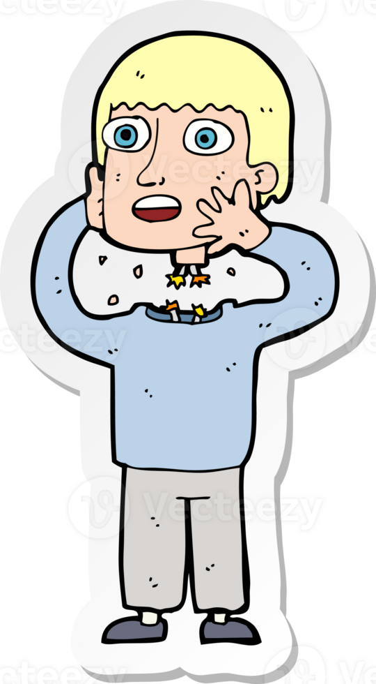sticker of a cartoon secret robot png