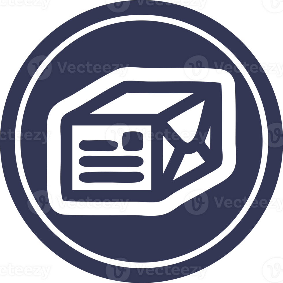 wrapped parcel circular icon png