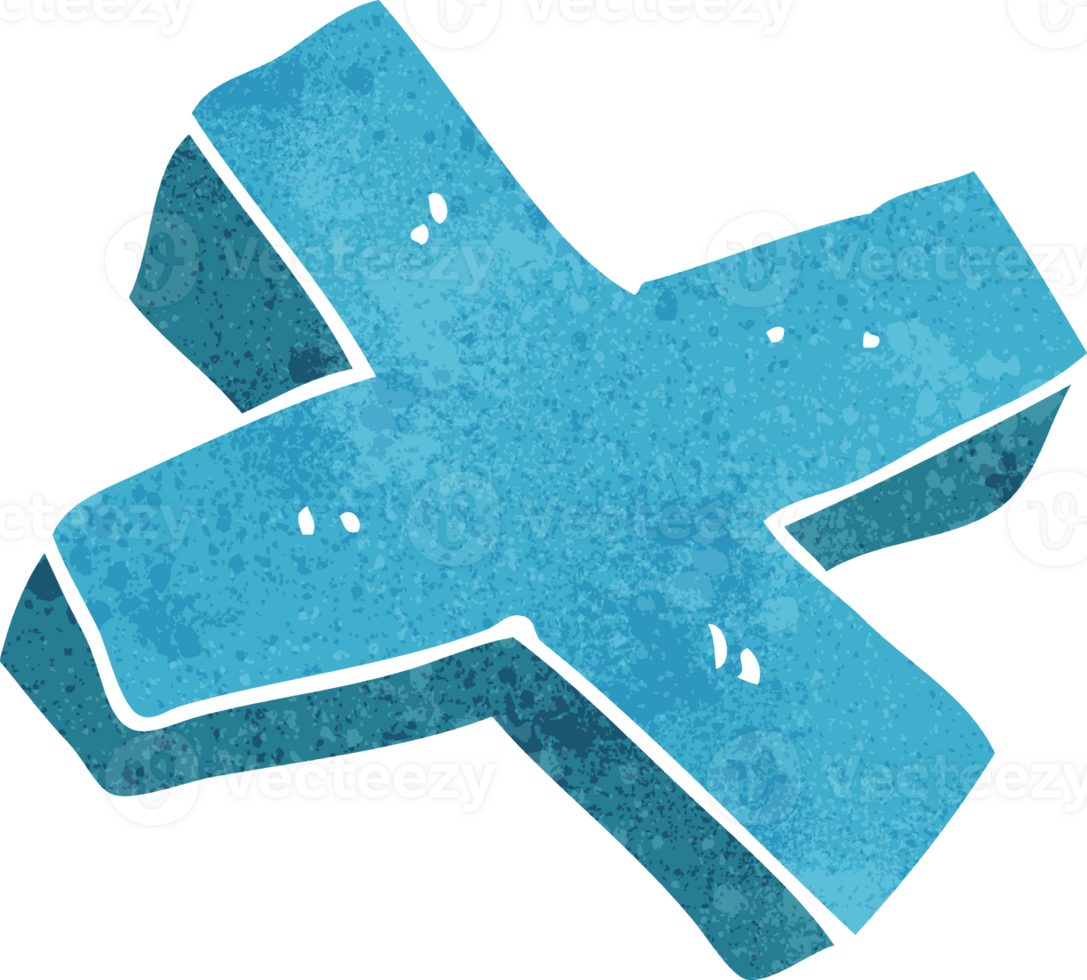 cartoon negative cross symbol png